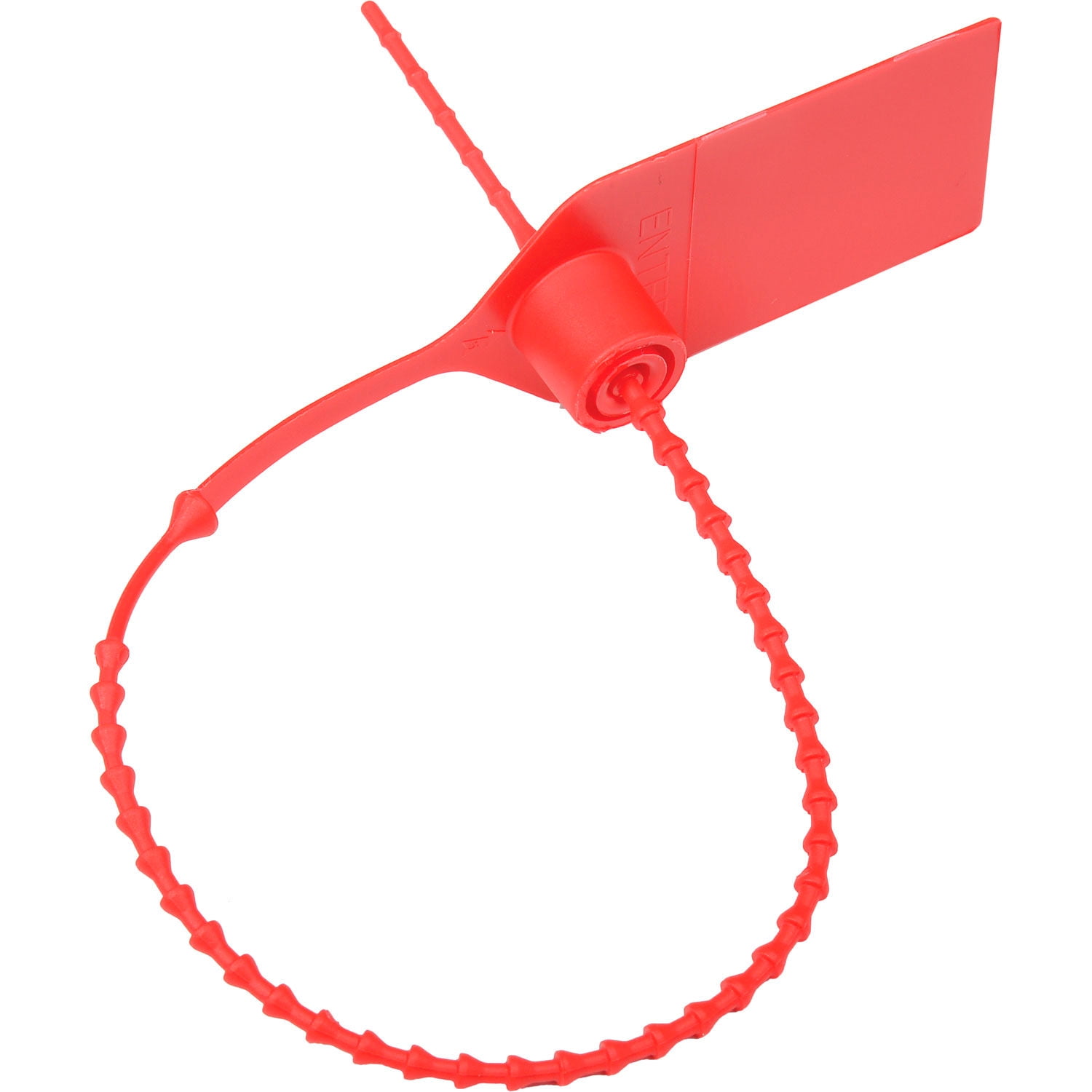 Global Industrial 670483RD Adjustable Extinguisher Tamper Seal, Red - 9 in. - Pack of 100