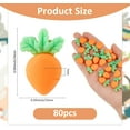 thumbnail image 2 of 80Pcs Mini Carrot Cabochons Resin Easter Carrot Embellishments Vegetables Ornaments Decorative Bunny Carrots Carrot Flatbacks Ornaments for Home Kitchen Party DIY Decor, 2 of 6