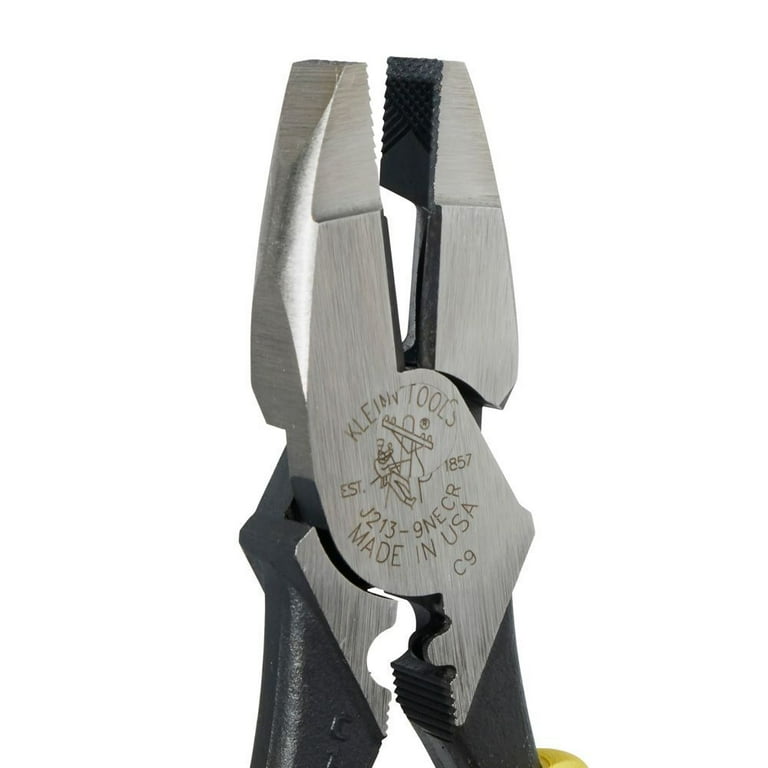 黒紐ピン助 Klein Tools J2139NECR 9-Inch Journeyman? Connector Crimping Pliers