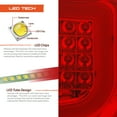 thumbnail image 6 of AKKON - For 08-11 Subaru Impreza | 12-14 WRX LED Bar Style Tail lights Red Housing + Chrome Projector Headlight, 6 of 7
