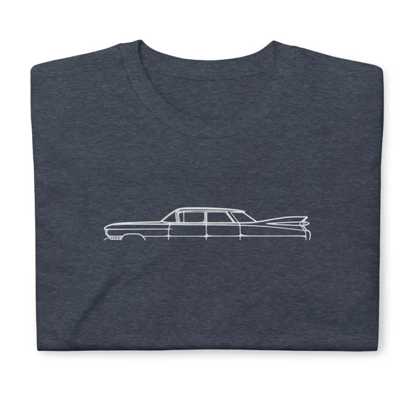 Reprint Rare Softstyle T-Shirt For Cadillac DeVille 1959 Sedan De Ville Car Owners Gift