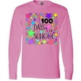 thumbnail image 3 of Inktastic 100 Days of School Pastel Stars Long Sleeve T-Shirt, 3 of 5