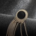 thumbnail image 4 of BRILLAR Elegante broche con flecos dorados para el cuello de la camisa del traje de los hombres - Joyería de moda de lujo, 4 of 5