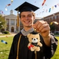 thumbnail image 4 of Iumwxz Graduation Bear Keychain Plush Figure Graduating Cap Mini Teddy Soft Keepsake Bag Clip Durable, for Commemorating Gift for Students Grads Teachers or Decorative Display, 4 of 9