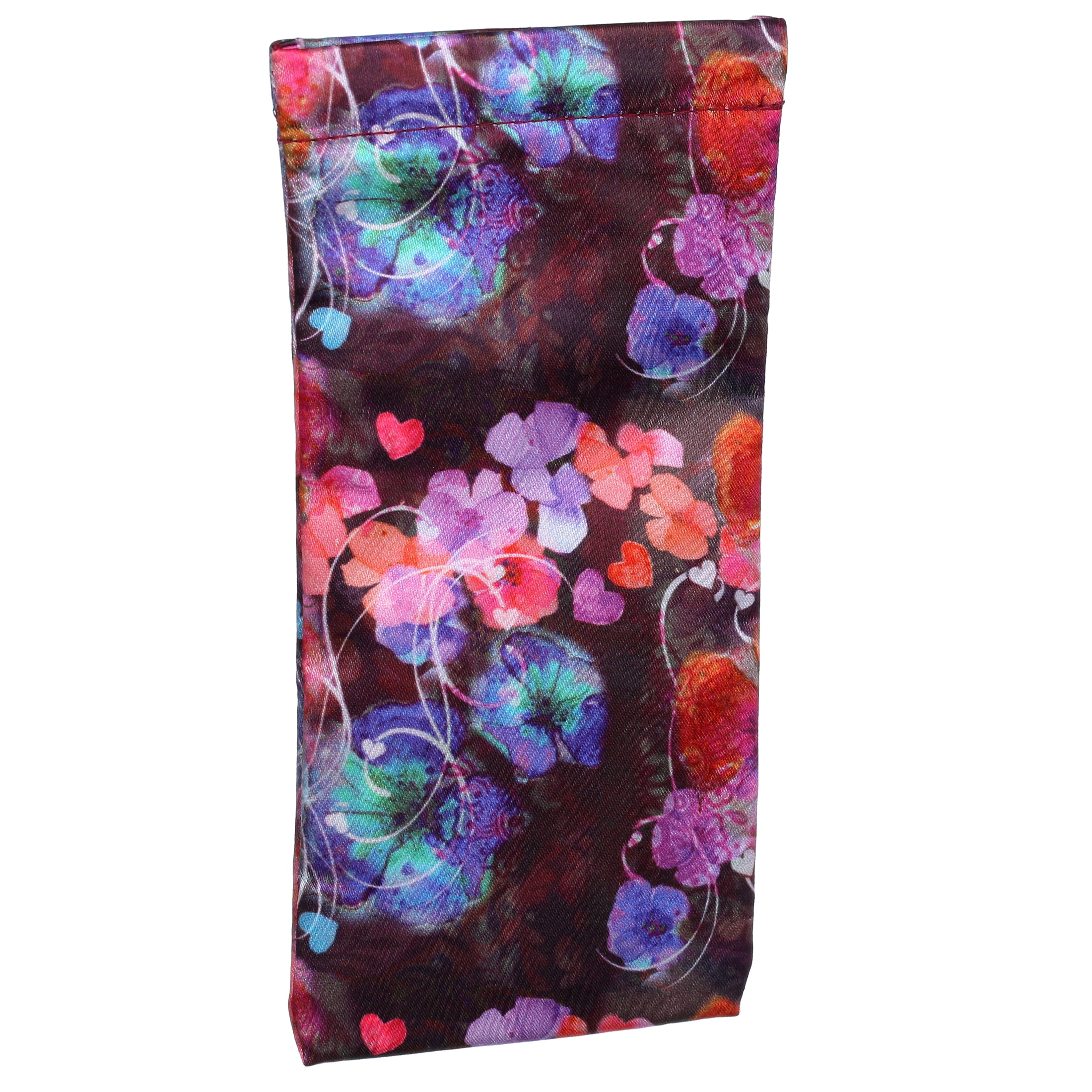 Caloptix Women's Cloth Floral Sqeeze Top Eyeglass Case