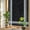 Black, variant on Dark Brown Window Privacy Film Rainbow Static Cling Stain Glass Window Film for Glass Door, Decorative UV Blocking Sunroof Decal Sticker for Car 23.6"x59" Vintage Simple Stripes Grid Texture