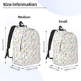 thumbnail image 2 of Yiaed Floral Print Print Laptop Backpack Travel Canvas Backpack Vintage Aesthetic Backpack for School Knapsack Backpack Backpack for School-, 2 of 5