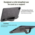 thumbnail image 3 of for Lenovo Tab P12 (2023) 12.7" Leather Case Back Cover with Built-in Hand Wrist Strap, Ultra Slim Light Soft TPU Bumper, 3in1 Stylus Pen, Screen Protector, 3 of 8