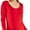 Red, variant on T-Shirt - Women's Fitted Cotton Long Sleeve Scoop Neck Tee S, RED