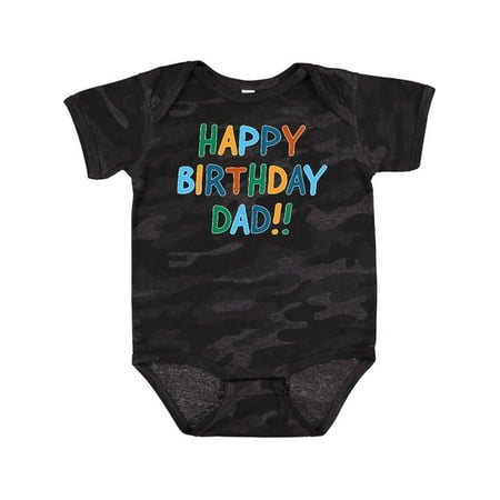 

Inktastic Happy Birthday Dad!! Gift Baby Boy or Baby Girl Bodysuit
