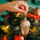 thumbnail image 5 of Decoraciones navideñas, adornos navideños, regalos de Navidad. Colgante pequeño decorativo especial de Navidad, de plástico con baño dorado. Juego de colgantes de plástico. Objetos decorativos de plás, 5 of 6