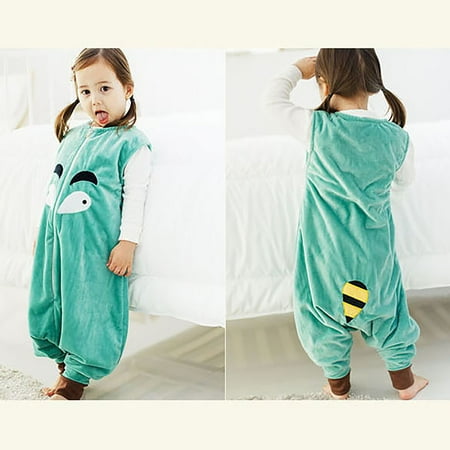 

RPVATI Unisex-Baby Summer Full Cartoon Rompers Fleece Sleeveless Romper Infant Toddler Solid Jumpsuit 1-7Y