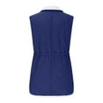 thumbnail image 3 of Mgmyaa Women's Sleeveless Fleece Vest Zip Up Turn Down Collar Quilted Gilet with Pockets, 3 of 3
