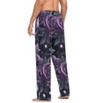 thumbnail image 3 of FORMRS Mens Pajama Pants with Pockets Sleepwear Lounge Bottoms Sizes S-2XL, Roses and Pearls, 3 of 7