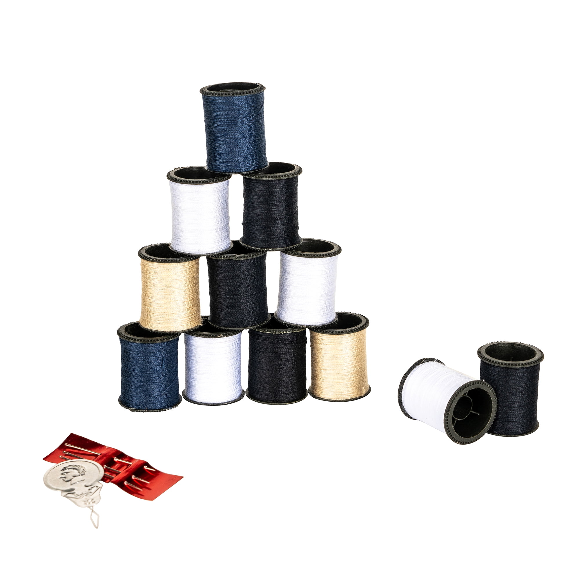 SINGER Thread Pack, Neutral Colors, 25 Yards Each, 12 Count