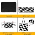 thumbnail image 4 of Colored Grid Geometry Outdoor Picnic Blanket, Foldable Waterproof Beach Mat, Portable Beach Blanket for Beach Camping, Hiking, Family Concerts, 4 of 8