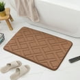 thumbnail image 4 of Soft & Absorbent Bathroom Floor Mat | Non-Slip Backing for Safety | Machine Washable Golden Turtle Velvet Rug | 50x80cm | Gray, Coffee, Khaki, Red, Green, Purple, Light Blue, 4 of 6