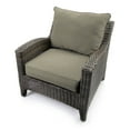 thumbnail image 3 of Jordan Manufacturing Sunbrella 46.5" x 24" Canvas Taupe Solid Rectangular Outdoor Deep Seat Chair Cushion Set with Welt, 3 of 11