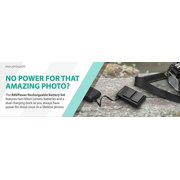 RAVPOWER RP-BC002 Battery Charger & 2 Rechargeable Li-ion Battery For Nikon PB28
