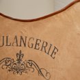 thumbnail image 5 of DecMode Contemporary Tan/Brown Canvas Outdoor Chair 30"W x 36"H, Features "BOULANGERIE Café Chaud et Beignets No 52 Rue Gateau Sucre" Text, 5 of 14