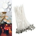 thumbnail image 6 of Yuehao Candle Wicks 20cm Pre Waxed Roll Eco-Friendly Cotton Core Candle Wicks(100 Count), 6 of 9