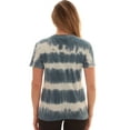 thumbnail image 3 of Just Love Loop Terry Tie Dye T-shirt for Women (Tie Dye Navy Cream, Large), 3 of 3