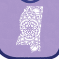 thumbnail image 4 of Inktastic Mississippi Silhouette Mandala Boys or Girls Baby Bib, 4 of 4