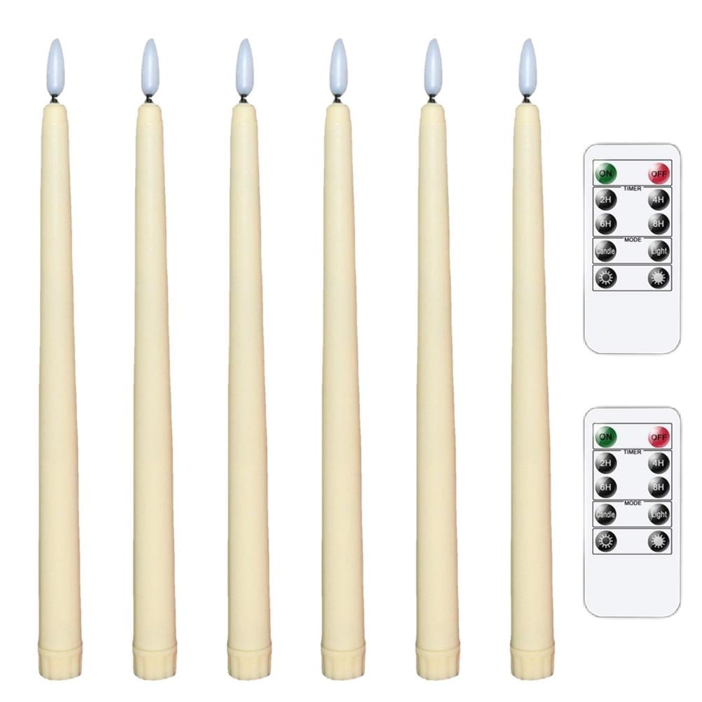 6pcs LED Lumière Chaude Scintillante Sans Flamme, Bougies