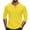 Yellow, variant on fatyb Men's Tops Long Sleeve Button Causal Shirts Solid Color Pullover Mens Lightweight Comfy T-Shirts