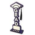 thumbnail image 3 of YiBai 2025 Graduation Table Decorations, Wooden Personalized Class of 2025 Graduation Tables Centerpieces for High School Graduation Party Decorations(Purple&White), 3 of 8