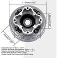 thumbnail image 2 of Heavy Duty Manual Clutch Assembly Replacement For 50cc 70cc 90cc 110cc 125cc Dirt Bike., 2 of 5