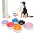 thumbnail image 3 of Botón de Grabación de Voz, Naranja Azul Rojo Rosa Morado Negro Negro Botones multifuncionales de Conversación de Perros Seguros para Regalos de Navidad para Juegos de Fiesta para Gatos, 3 of 7