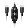 thumbnail image 4 of Usb Midi Cable Adapter, Usb Type A Male To Midi Din 5 Pin In-out Cable Interface With Led Indicator, 4 of 5