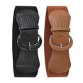 thumbnail image 2 of Ceinture Large Extensible pour Femmes avec Boucle à Crochet - 2 Pièces, 2 of 5