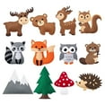 thumbnail image 2 of Woodland Animals Craft Kits DIY Sewing Felt Set Forest Creatures Plush for Kids Beginners Educational Sewing Set, 2 of 9
