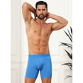 thumbnail image 2 of DARING DIVA Men's Elastic Waistband Soft Mid-Waisted Solid Underwear 36 Blue, 2 of 7