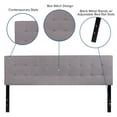 thumbnail image 4 of Bedford Tufted Upholstered King Size Headboard in Light Gray Fabric, 4 of 9