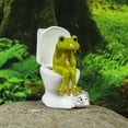 thumbnail image 4 of Funny Toilet Ornament - Whimsical Resin Decorative Figurine for Home Living Room Bedroom Ideal Novelty, 4 of 7