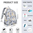 thumbnail image 6 of Pioneer Flower Backpack for School,Cute School Bag,Schoolbag with Adjustable Shoulder Straps & Padded Back,13.4"x11"x4.7", 6 of 6