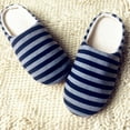 thumbnail image 1 of URMAGIC Striped Warm Cotton Indoor Slippers for Women/Men,Winter House Floor Non-Slip Shoes, 1 of 7