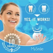MySmile Teeth Whitening Kit & Teeth Whitening Strips, Non-Sensitive Teeth Whitening Gel, 5-LED Teeth Whitening Light, Remove Years of Stains, Mint