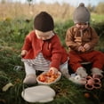 thumbnail image 4 of Lonchera mushie Kids Bento con 3 Compartimentos y Utensilios Marfil, 4 of 8