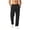 Black, variant on Mens Chino Pants Straight Fit Drawstring Pant Lightweight Flat Front Loose Fit Trousers with Pockets Khaki S