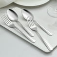 thumbnail image 7 of 24 Pieces Dinner Forks Set, Hunnycook 8.2 Inch Pattern Design Stainless Steel Silverware Forks, Table Forks, Use for Home Kitchen Restaurant, Mirror Polished, Dishwasher Safe, 7 of 7