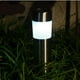 thumbnail image 4 of Lámpara de jardín cilíndrica cilíndrica de acero inoxidable, práctica lámpara solar de jardín., 4 of 7
