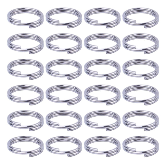 200 Pieces Split Rings Round Edge Key Chain Rings Double Loops Jump Rings for Jewellery and Crafts Making, 15mm