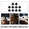 thumbnail image 2 of KONTONTY 10Pcs Durable Black Cymbal Sleeves Plastic Drum Accessories for Percussion Instrument Use, 2 of 8