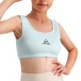 thumbnail image 3 of LRen Kids Bras for Girls 12-14 Lightweight Soft Comfy Sport Bras Girl Wireless Bralette Solid Color with Adjustable Straps Pads Cami Style Girls Underwear, 3 of 6