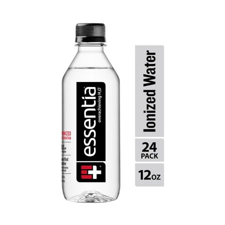 Essentia Bottled Water  12 Ounce  24-Pack  Ionized Alkaline Water