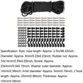 thumbnail image 3 of Kenally 115 unids/set Kayak barco cuerda C-hebillas Kit de aparejo tornillos de repuesto tuercas espaciador para pesca kayak piragüismo Bombillas para automóviles Kenally VI015567-00, 3 of 6